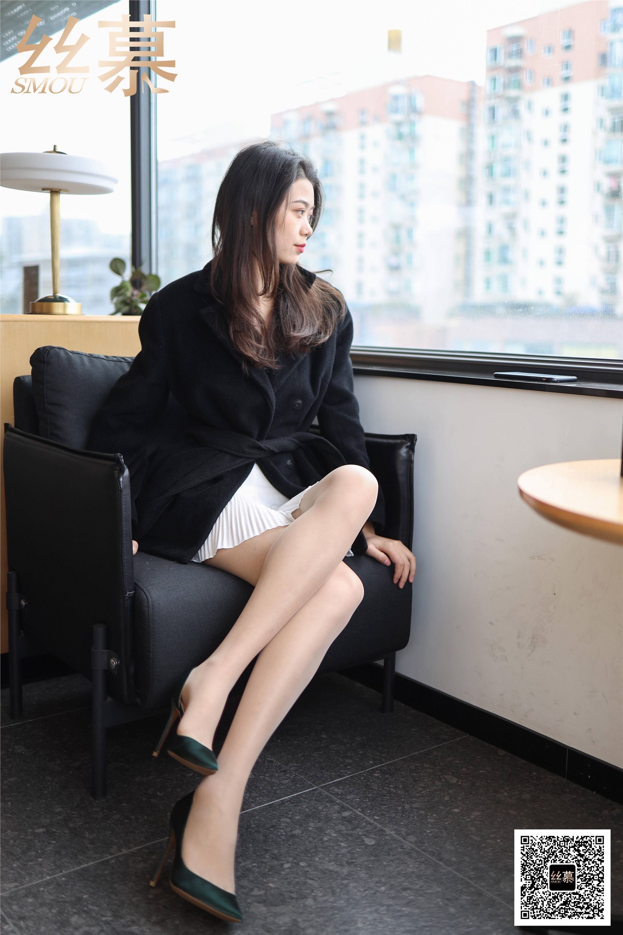 丝慕写真 SM406 天天一元 模特：芝芝《百褶裙经典穿搭》